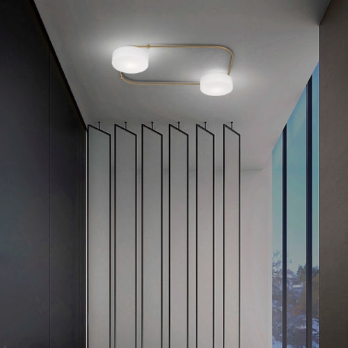 Plafonnier contemporain - TIER - Vistosi - rond / en verre / à LED