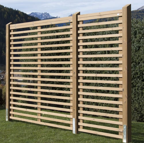 Clôture à barreaux - BREVA - Pircher Oberland - de jardin / en pin / brise-vue