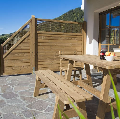 Paravent contemporain - MISTRAL  - Pircher Oberland - en pin / de jardin