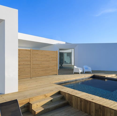Paravent contemporain - OSTRO - Pircher Oberland - en pin / de jardin
