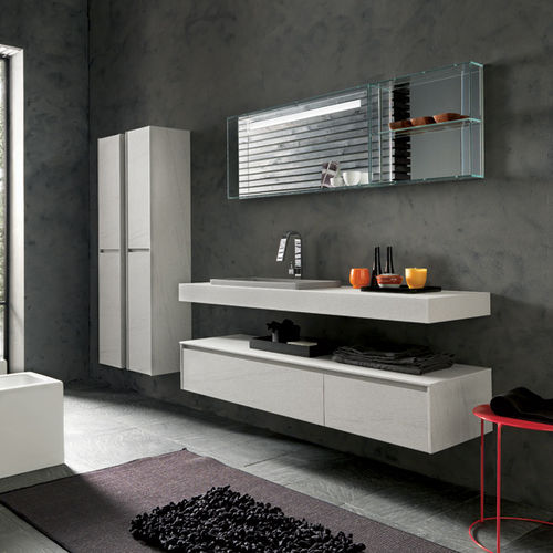 Meuble bas de salle de bain - TULLE 04 - ARCHEDA - mural