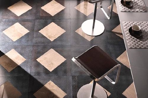 Parquet massif - GRACE SATIN - WENGE - PARQUET IN - avec incrustations en marbre / peint / à coller