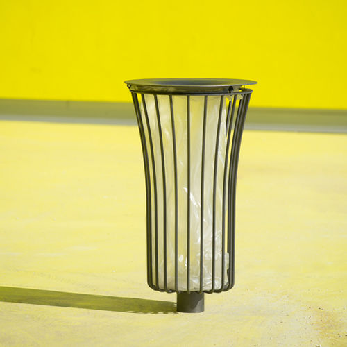 Poubelle en acier inoxydable poli - NARCISSE - AREA - en polyuréthane / simple / contemporaine