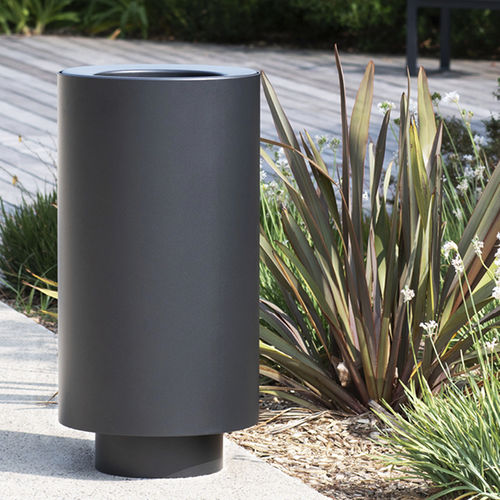 Poubelle en acier - LILAS - AREA - en aluminium / d'extérieur / de tri sélectif