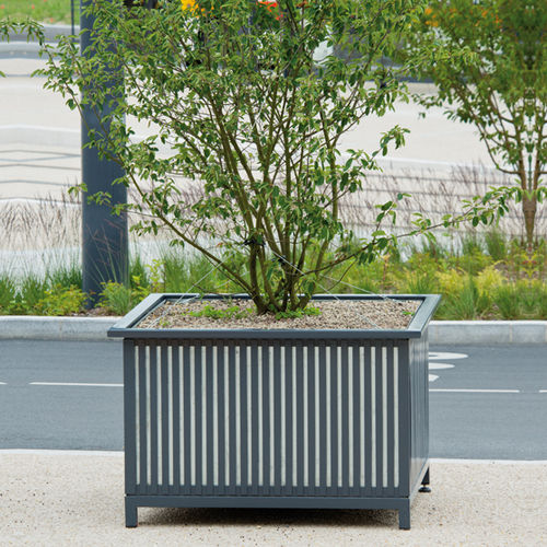 Jardinière en acier - MOGADOR - AREA - en acier galvanisé / carrée / contemporaine