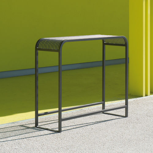 Table mange-debout contemporaine - NICE - AREA - en acier / rectangulaire / pour espace public