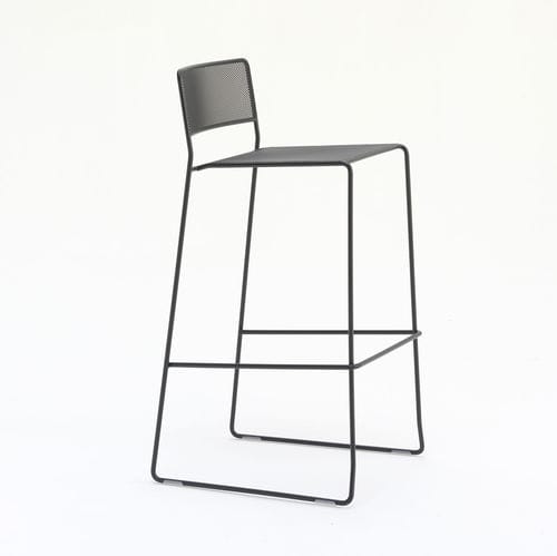 Chaise de bar contemporaine - Log ST - arrmet - d'intérieur / en maille métallique / avec piètement en acier peint