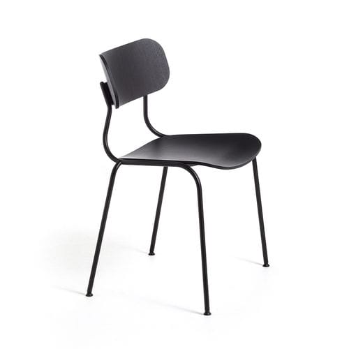 Chaise de restaurant contemporaine - Kiyumi - arrmet - d'intérieur / en contreplaqué / en frêne