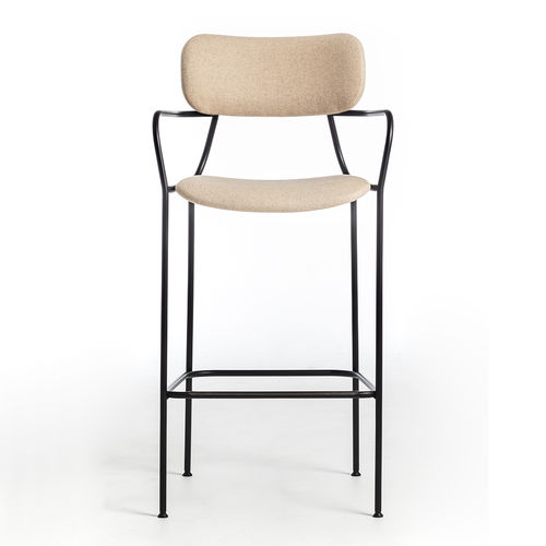 Chaise de bar contemporaine - Kiyumi fabric ST - arrmet - d'intérieur / en tissu / en cuir