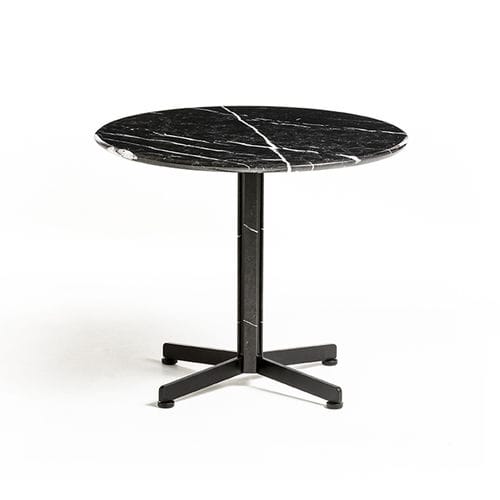 Table basse contemporaine - Piana S - arrmet - en marbre / avec piètement en métal peint / ronde