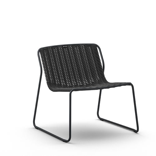 Fauteuil contemporain - Randa LO - arrmet - en corde / en métal peint / empilable