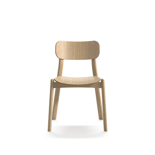 Chaise contemporaine - Kiyumi Wood - arrmet - d'intérieur / en frêne / en contreplaqué