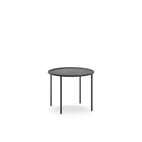 Table basse contemporaine - Ring 50 - arrmet - en acier peint / avec piètement en acier peint / ronde
