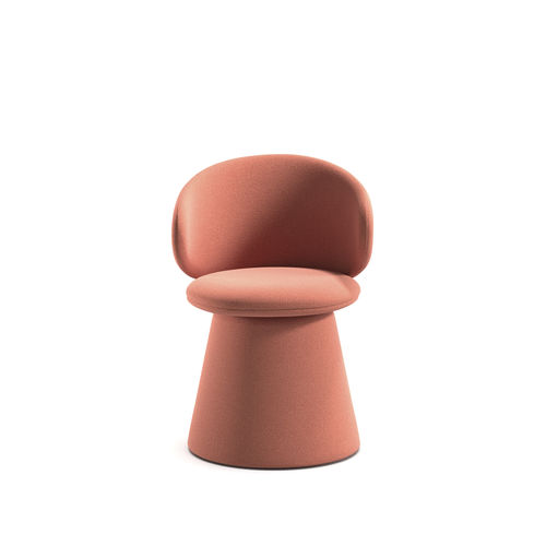 Chaise contemporaine - Belle Tub - arrmet - d'intérieur / en tissu / en cuir