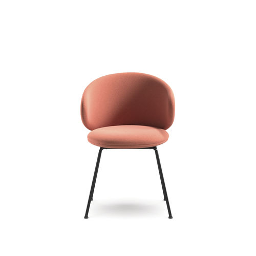 Chaise de restaurant contemporaine - Belle 4L - arrmet - d'intérieur / en tissu / en cuir