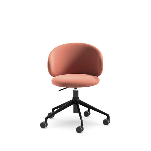 Chaise de bureau contemporaine - Belle HO - arrmet - d'intérieur / en tissu / en cuir