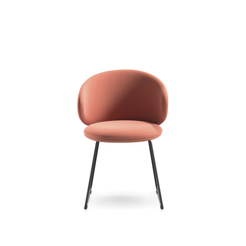 Chaise de restaurant contemporaine - Belle SL - arrmet - d'intérieur / en tissu / en cuir