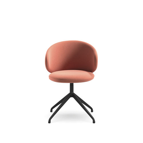 Chaise de travail en tissu - Belle SP - arrmet - en métal / en cuir / piètement étoile