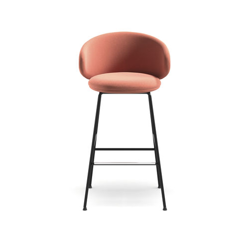Chaise de bar contemporaine - Belle ST-4L - arrmet - d'intérieur / en tissu / en cuir