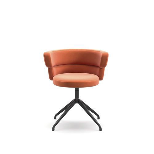Chaise contemporaine - Dam SP - arrmet - d'intérieur / en tissu / en cuir