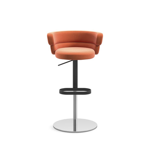 Chaise de bar contemporaine - Dam ST-ADJ - arrmet - d'intérieur / en tissu / en cuir