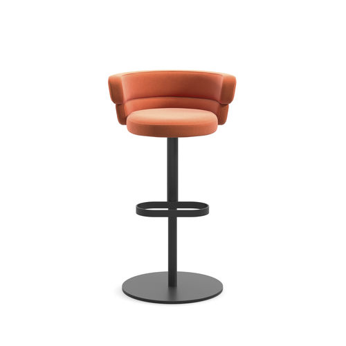 Chaise de bar contemporaine - Dam ST-S-A - arrmet - d'intérieur / en tissu / en cuir