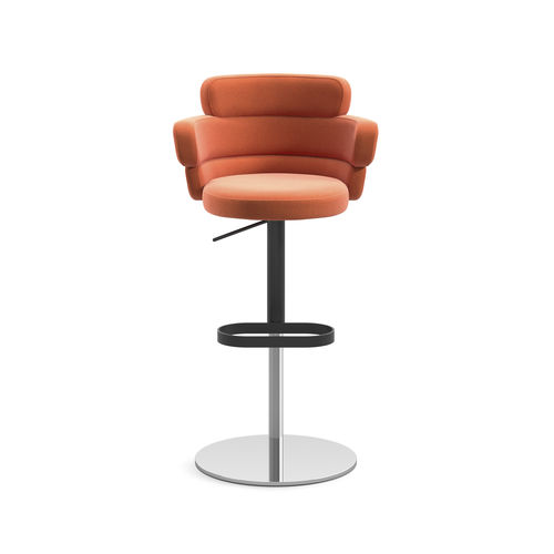 Chaise de bar contemporaine - DAM XL ST-ADJ - arrmet - d'intérieur / en tissu / en cuir