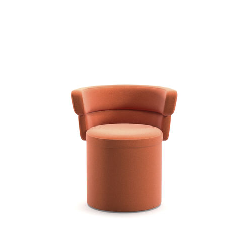 Chaise contemporaine - Dam TUB - arrmet - d'intérieur / en tissu / en cuir