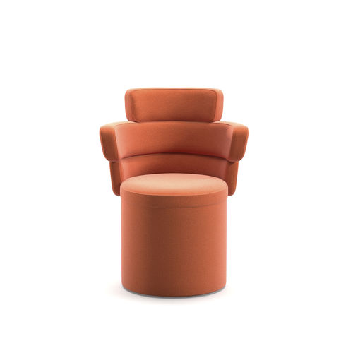 Chaise contemporaine - DAM XL TUB - arrmet - d'intérieur / en tissu / en cuir