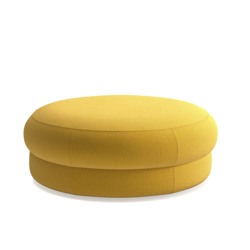 Ottoman contemporain - CEPE L  - arrmet - en tissu / en cuir / rond