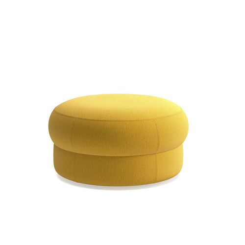 Pouf contemporain - CÈPE M  - arrmet - en tissu / en cuir / rond