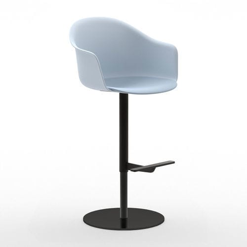 Chaise de bar contemporaine - Máni Armshell ST-S-A - arrmet - d'intérieur / en polypropylène / avec piètement en métal