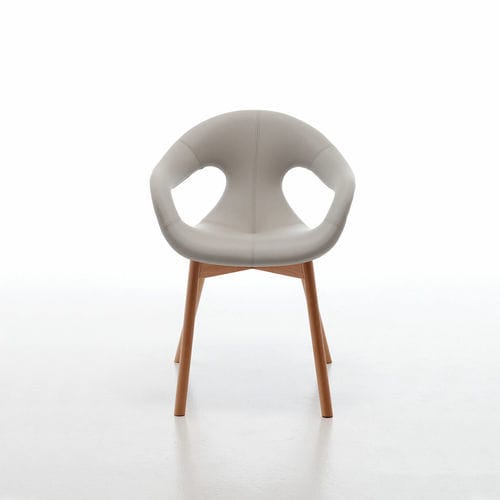 Chaise contemporaine - Sunny 4WL - arrmet - d'intérieur / en tissu / avec piètement en frêne