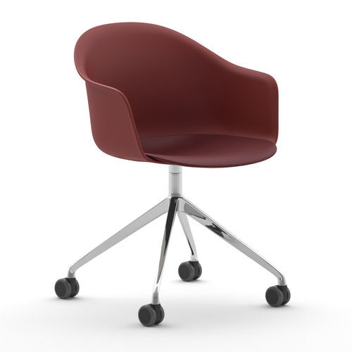 Chaise de bureau contemporaine - Máni Armshell HO/4 - arrmet - d'intérieur / en polypropylène / avec piètement en aluminium peint