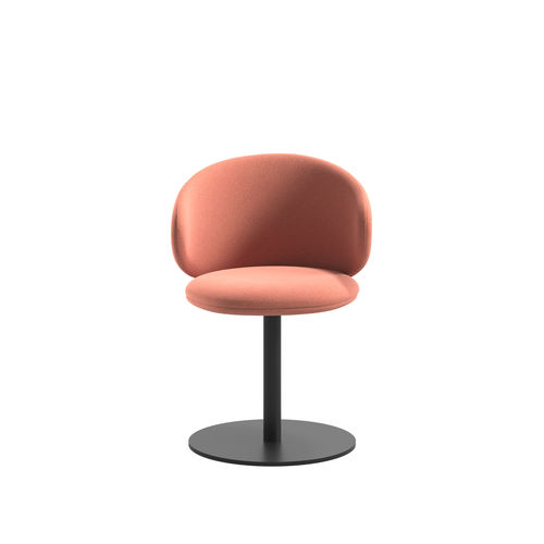 Chaise contemporaine - Belle SA  - arrmet - d'intérieur / en tissu / avec piètement en métal