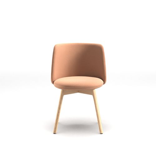 Chaise de restaurant contemporaine - Pure Belle 4WL - arrmet - d'intérieur / en cuir / en tissu