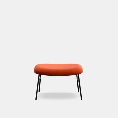 Pouf contemporain - Strike - arrmet - en tissu / en cuir / en métal