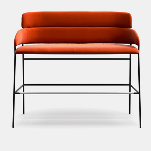Banquette de bistrot haute - Strike SO-ST - arrmet - contemporaine / en cuir / en tissu