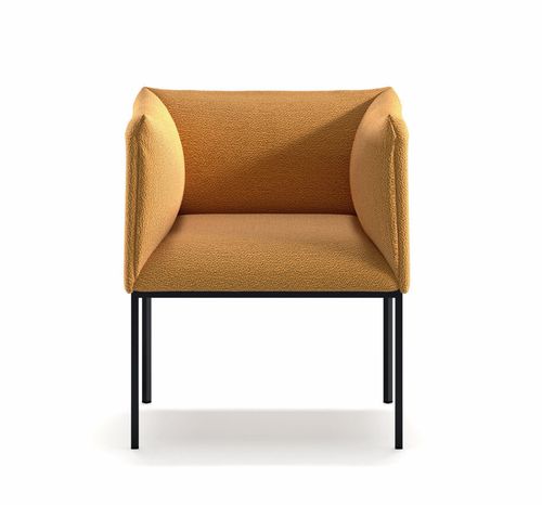 Fauteuil contemporain - Sharp - arrmet - en tissu / en acier / gris