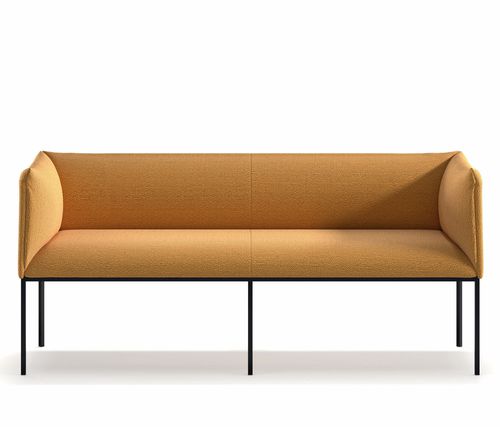 Banquette contemporaine - Sharp XL SO - arrmet - en tissu / en cuir / avec piètement en acier