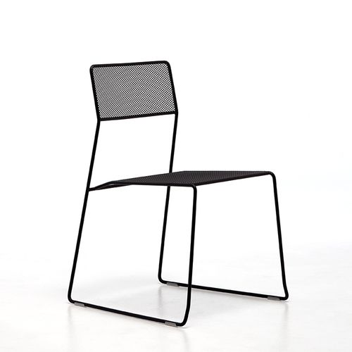Chaise contemporaine - Log  - arrmet - d'extérieur / d'intérieur / en résille