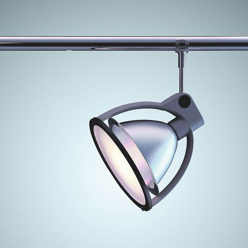 Éclairage sur rail halogène - CAD - LFF - rond / en aluminium brossé / en plastique