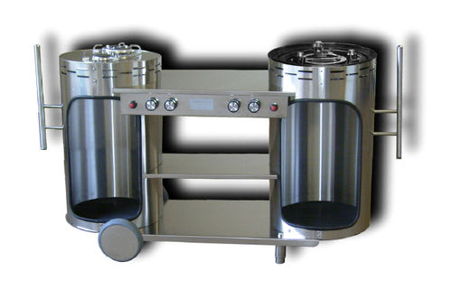 Cuisine d'extérieur - BONGOS : KBQ S40 - Emme Group - de style industriel / en inox / sans poignée