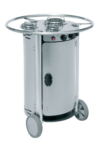 Cuisinière à gaz - TUS 3B ST01 LUX - Emme Group - professionnelle / en inox
