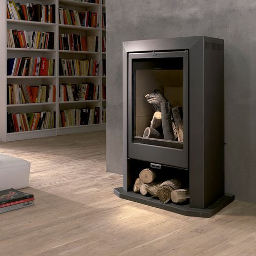 Poêle à bois - IRATI - Lacunza - 12 kW / contemporain / en métal