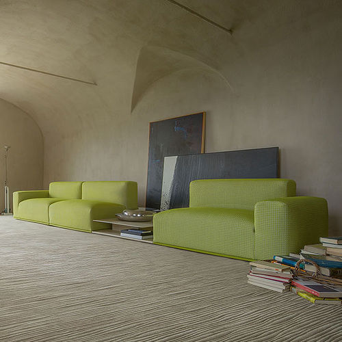 Canapé d'angle - COVER - PAOLA LENTI - modulable / contemporain / en tissu