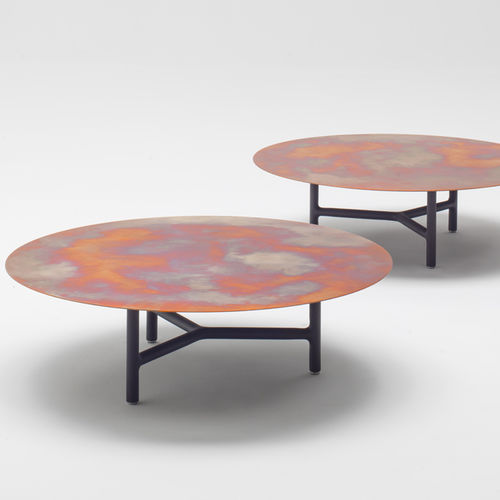 Table basse contemporaine - NESSO - PAOLA LENTI - en bois / en aluminium / en marbre