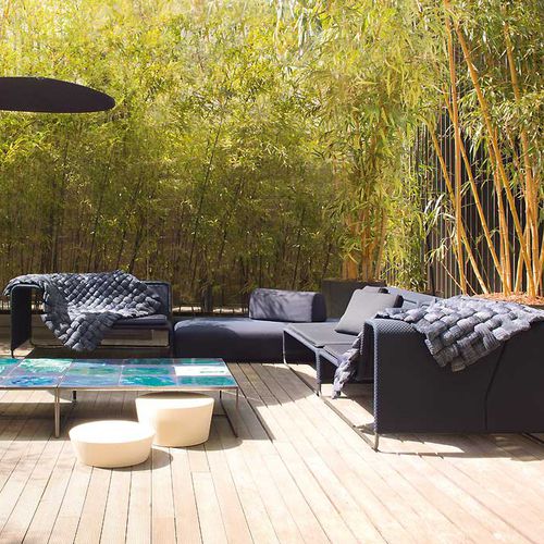 Canapé modulable - ISLAND - PAOLA LENTI - contemporain / de jardin / en tissu