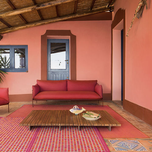 Canapé contemporain - KABÀ - PAOLA LENTI - en tissu / en corde / en acier