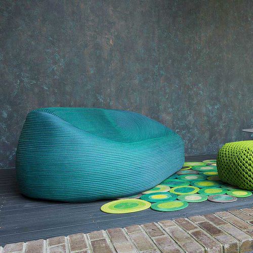 Canapé contemporain - OTTO - PAOLA LENTI - de jardin / en tissu / en corde